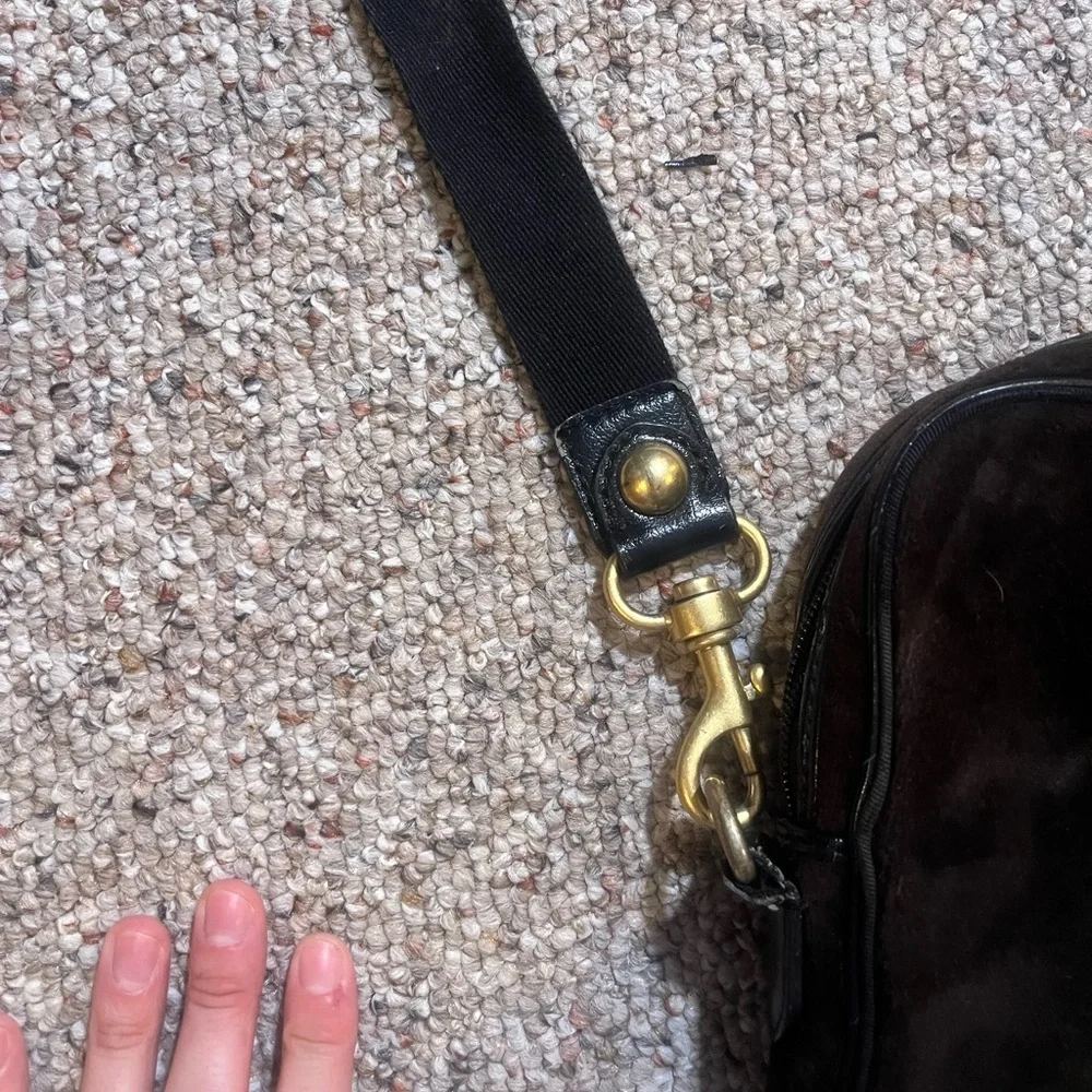Juicy Couture Black Velvet Laptop Case with Strap